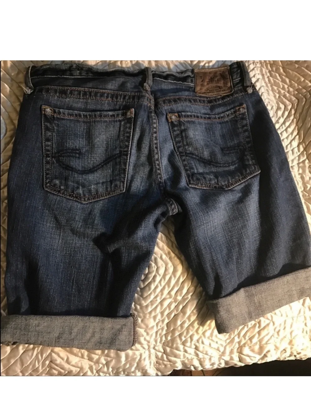 Vtg Y2K Chip and Pepper long leather button shorts jorts- back to school/ campus